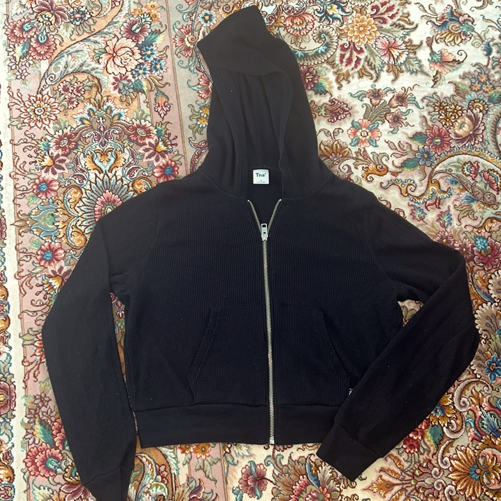 TNA cropped zip hoodie